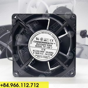 COMMONWEALTH FP-108-7 S1-B - Cabinet Fan, 220-240VAC, 127x127x38mm