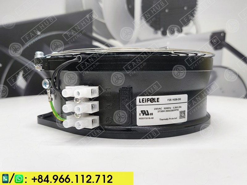 LEIPOLE F2E-162B-230 - CABINET FAN, 230VAC, 172x150x55mm