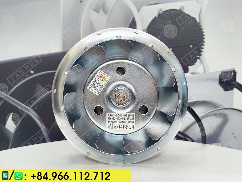 NMB RT6323-0220W-B30F-S03 - Cabinet Fan, 3Pha, 200VAC, 160mm
