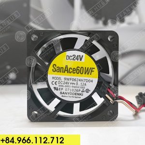 Sanyo Denki 9WF0624H7D04 - Inverter Fan, 24VDC, 60x60x15mm