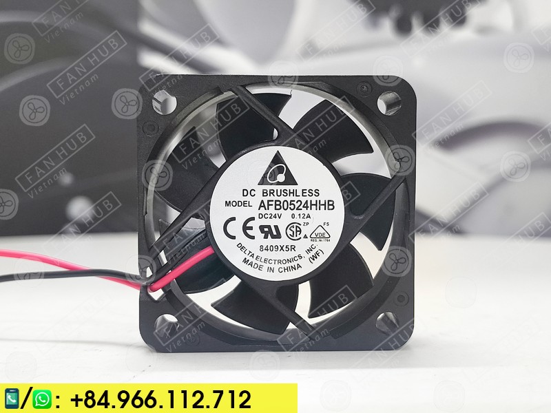 DELTA AFB0524HHB - Inverter Fan, 24VDC, 50x50x15mm