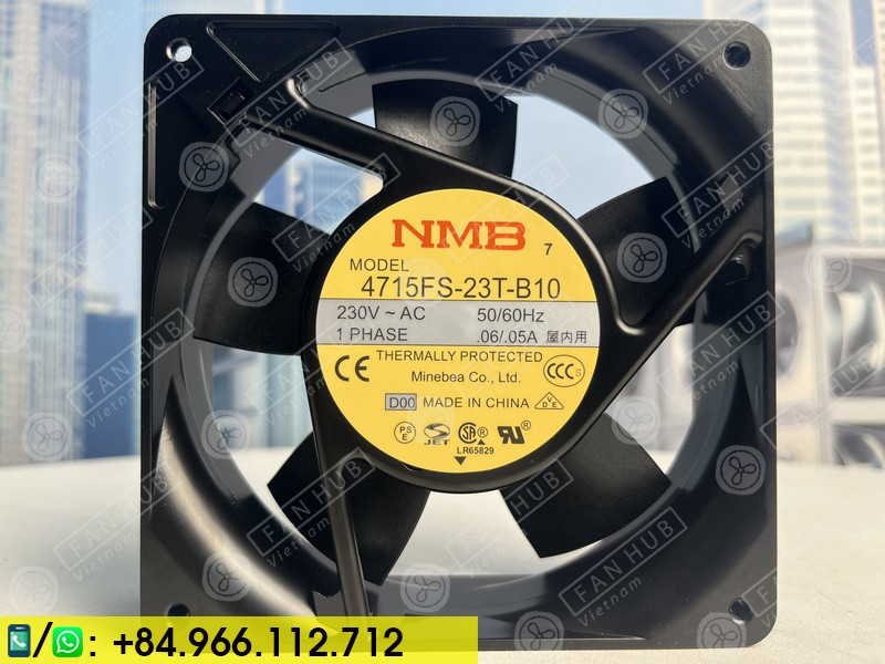 NMB 4715FS-23T-B10 - Cabinet Fan, 230VAC, 120x120x38mm