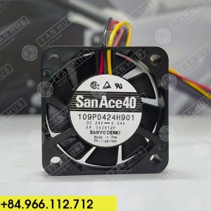 Sanyo Denki 109P0424H901 - Inverter Fan, 24VDC, 40x40x10mm