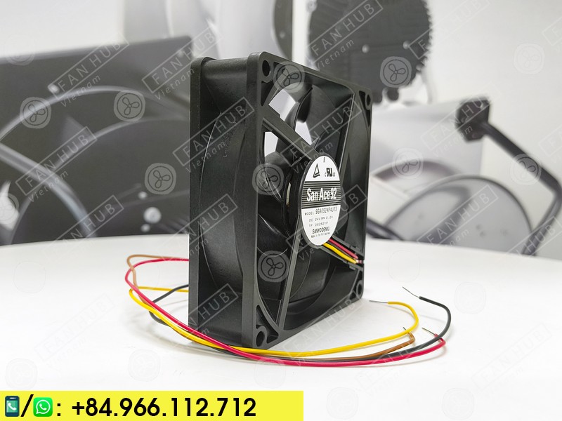 Sanyo Denki 9GA0924P4J03 - Inverter Fan, 24VDC, 120x120x25mm