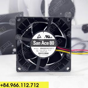Sanyo Denki 9RA0824G10011 - Inverter Fan, 24VDC, 80x80x38mm