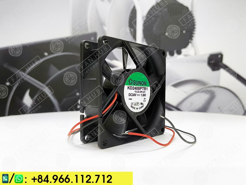 Sunon KD2408PTB1 - Inverter Fan, 24VDC, 80x80x25mm
