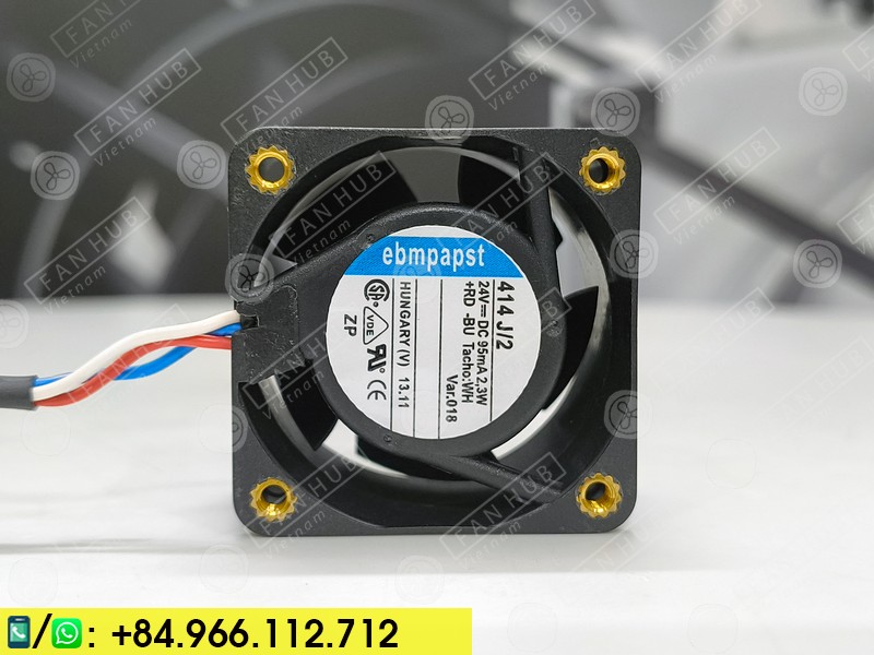 EBMPAPST 414J/2 - Inverter Fan, 24VDC, 40x40x25mm